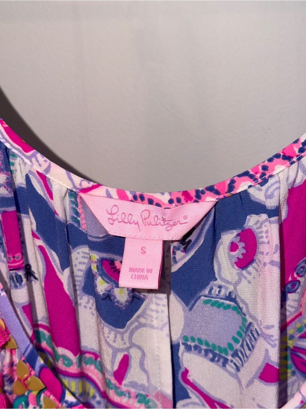 Lilly Pulitzer Play That Trunky Music Silk Rooney Dress - Picture 4 of 4